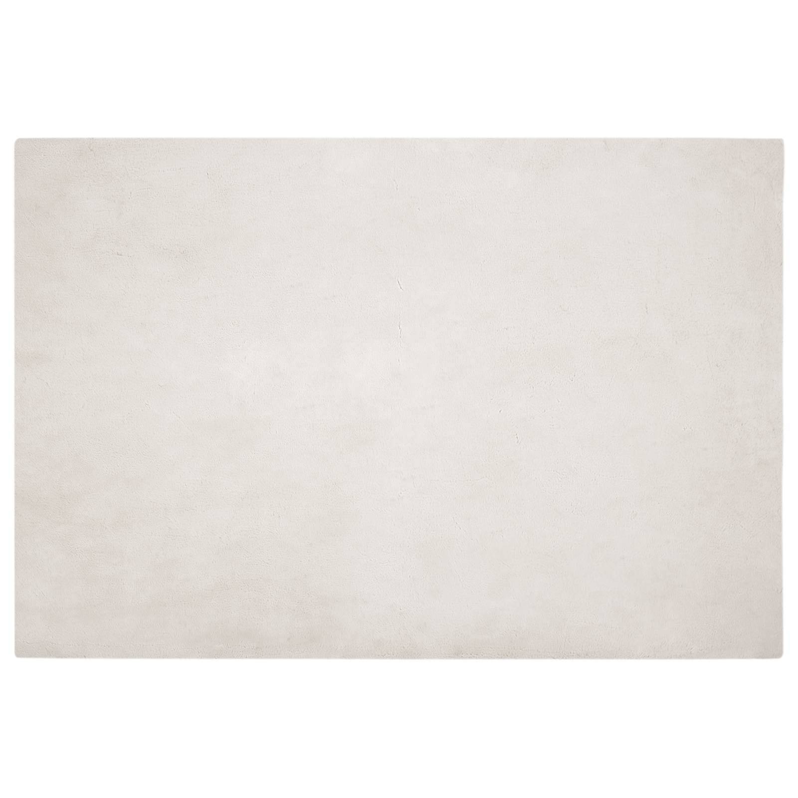 vidaXL Rutschfester Teppich aus Kunstkaninchenfell OLITE Beige