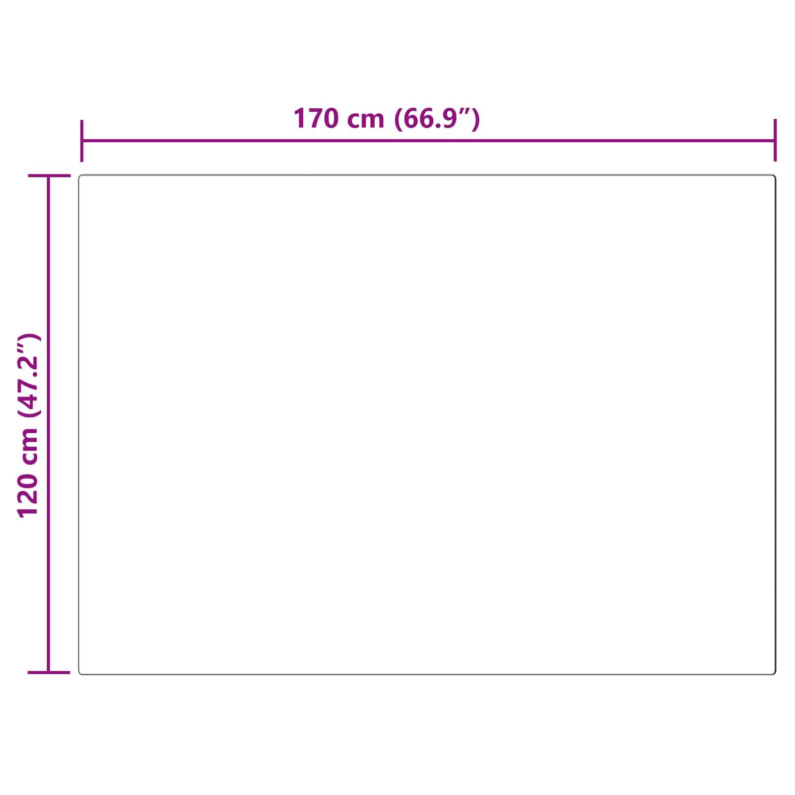 Rechteckabmessungen: 170 cm (66,9