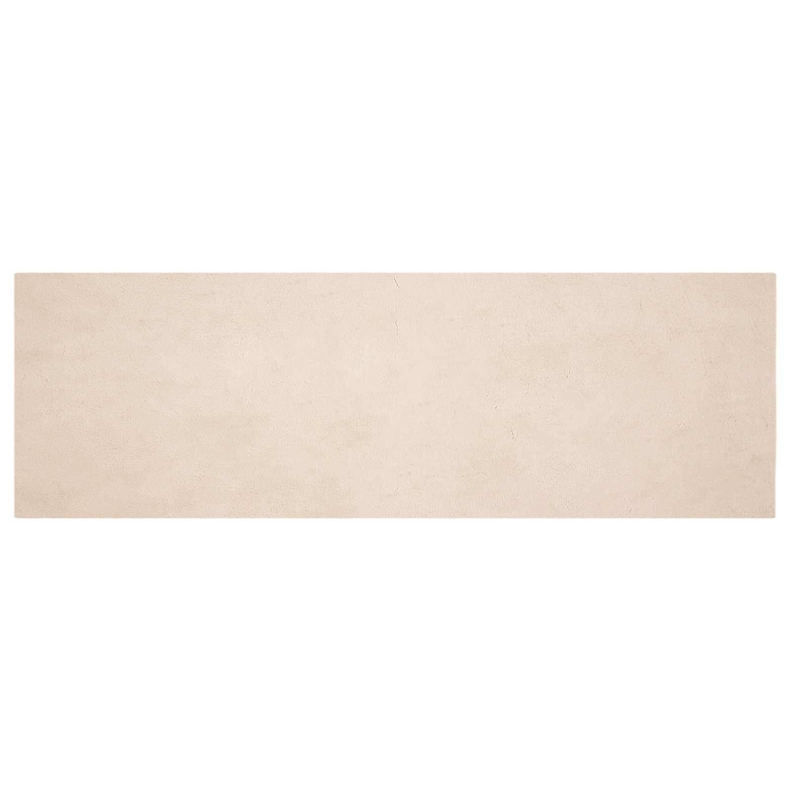 vidaXL Rutschfester Teppich aus Kunstkaninchenfell OLITE Taupe