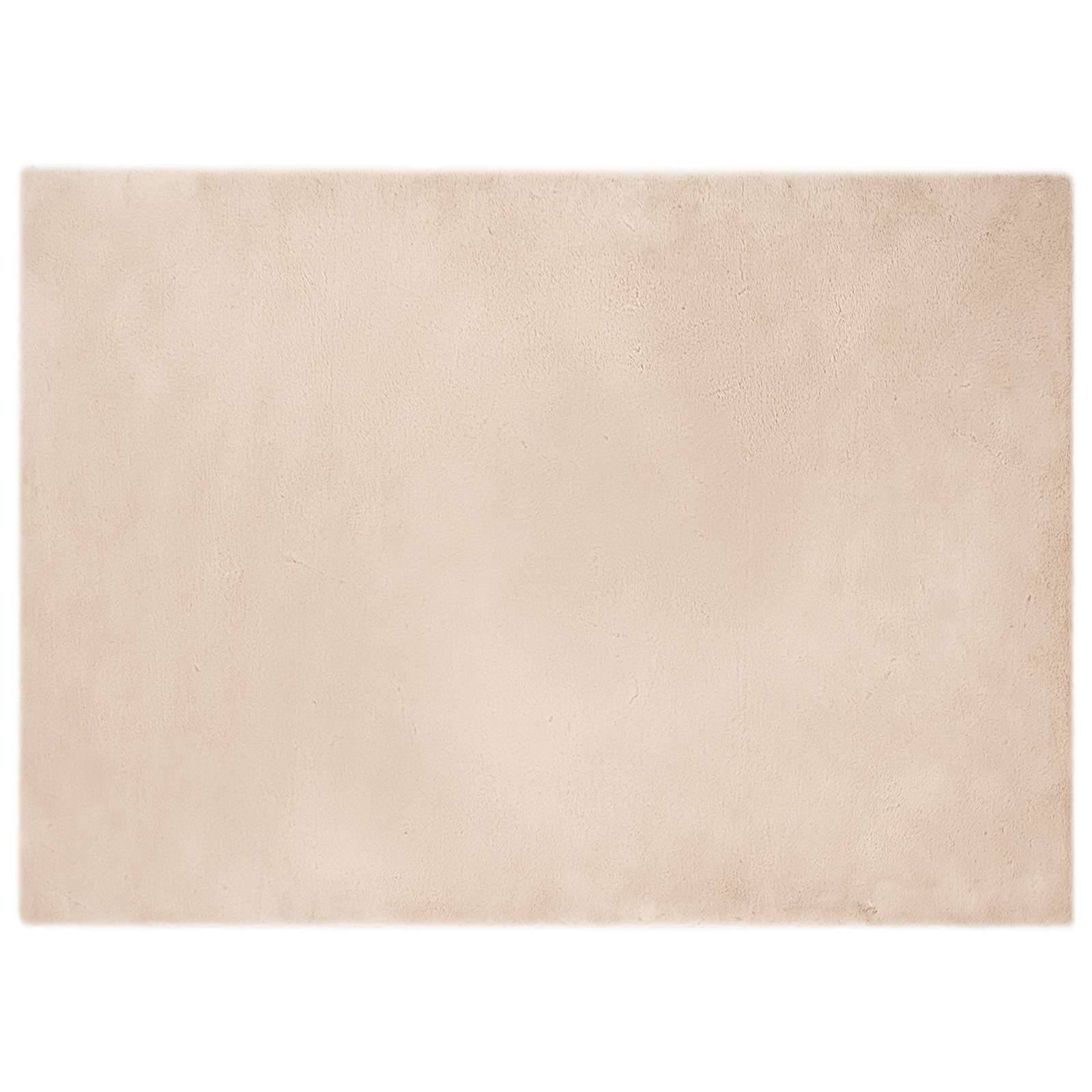 vidaXL Rutschfester Teppich aus Kunstkaninchenfell OLITE Taupe
