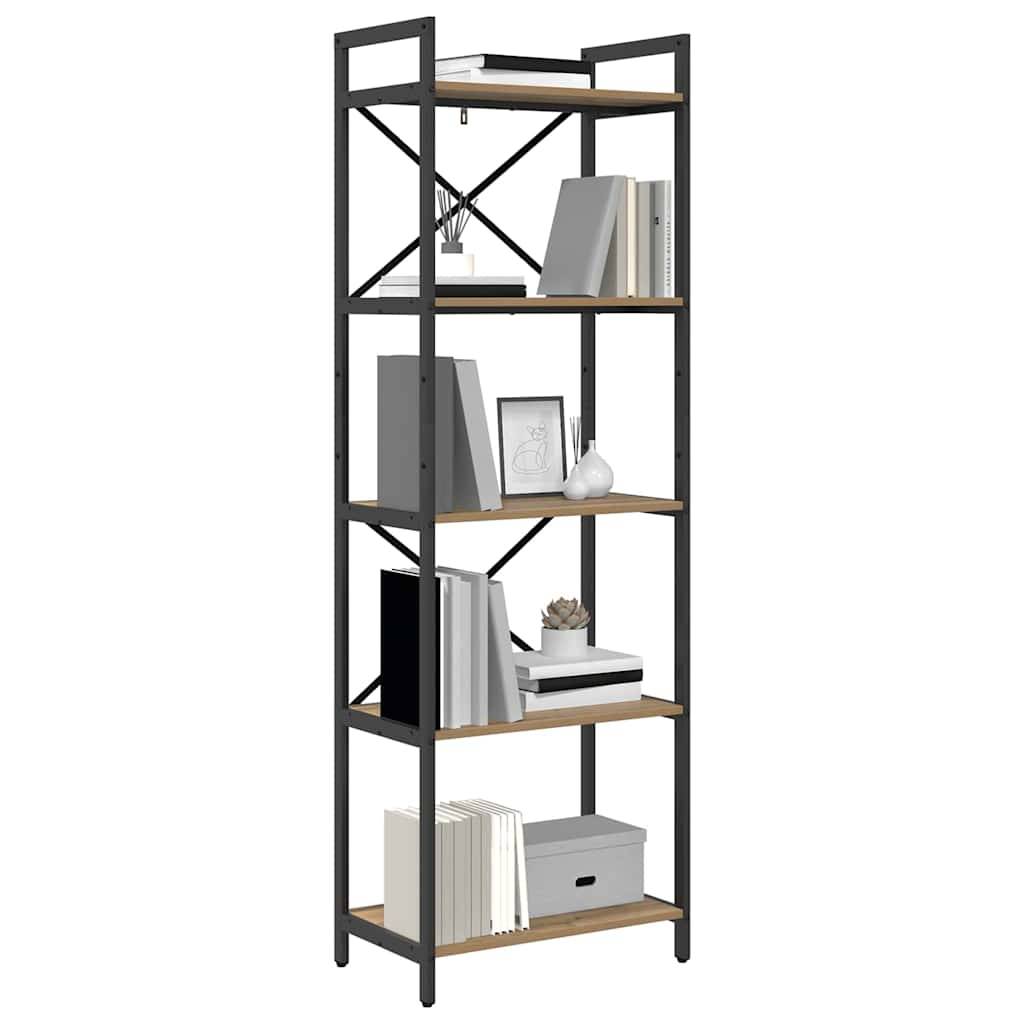 vidaXL Bücherregal Artisan-Eiche 56 x 34 x 171 cm Holzwerkstoff