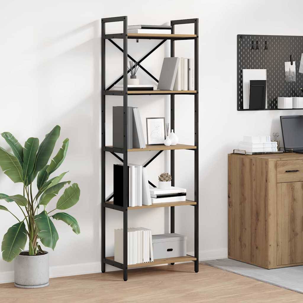 vidaXL Bücherregal Artisan-Eiche 56 x 34 x 171 cm Holzwerkstoff