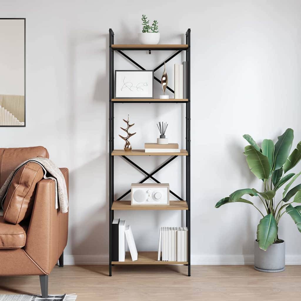 vidaXL Bücherregal Artisan-Eiche 56 x 34 x 171 cm Holzwerkstoff