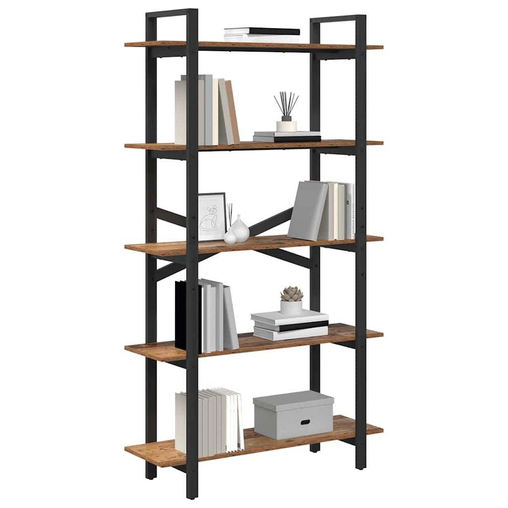 vidaXL Bücherregal Altholz 100 x 33,5 x 178 cm Holzwerkstoff