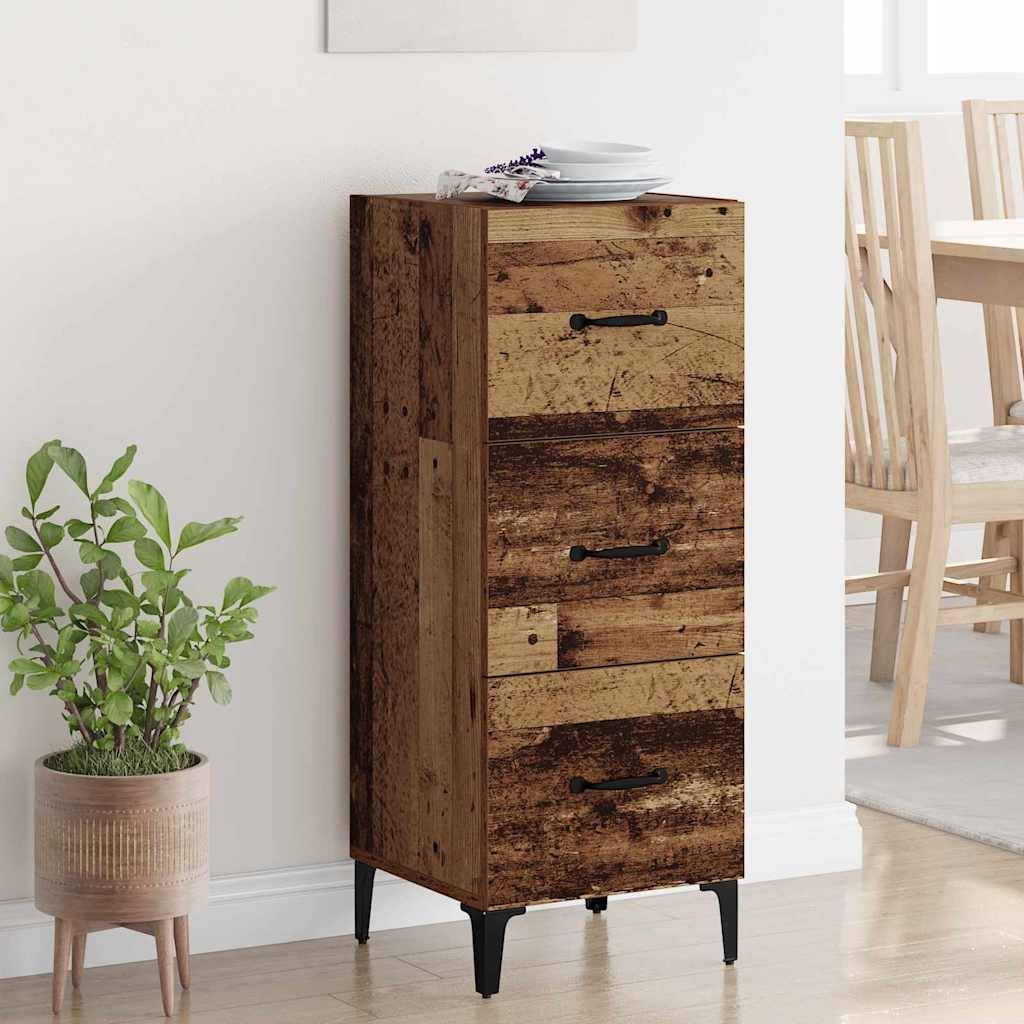 vidaXL Sideboard Altholz 34,5 x 34 x 90 cm Holzwerkstoff