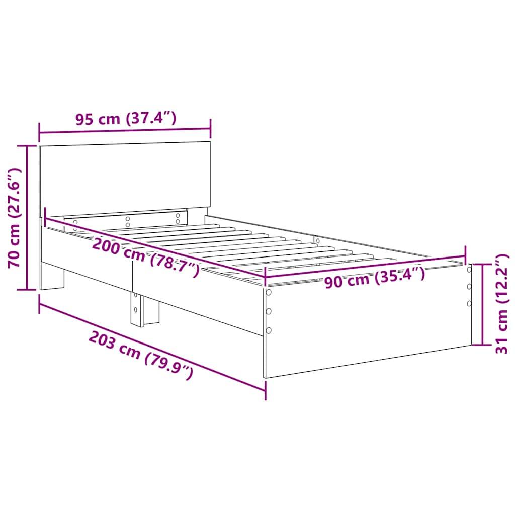 IKEA Einzelbettrahmen Maße: 203 cm Länge (79,9