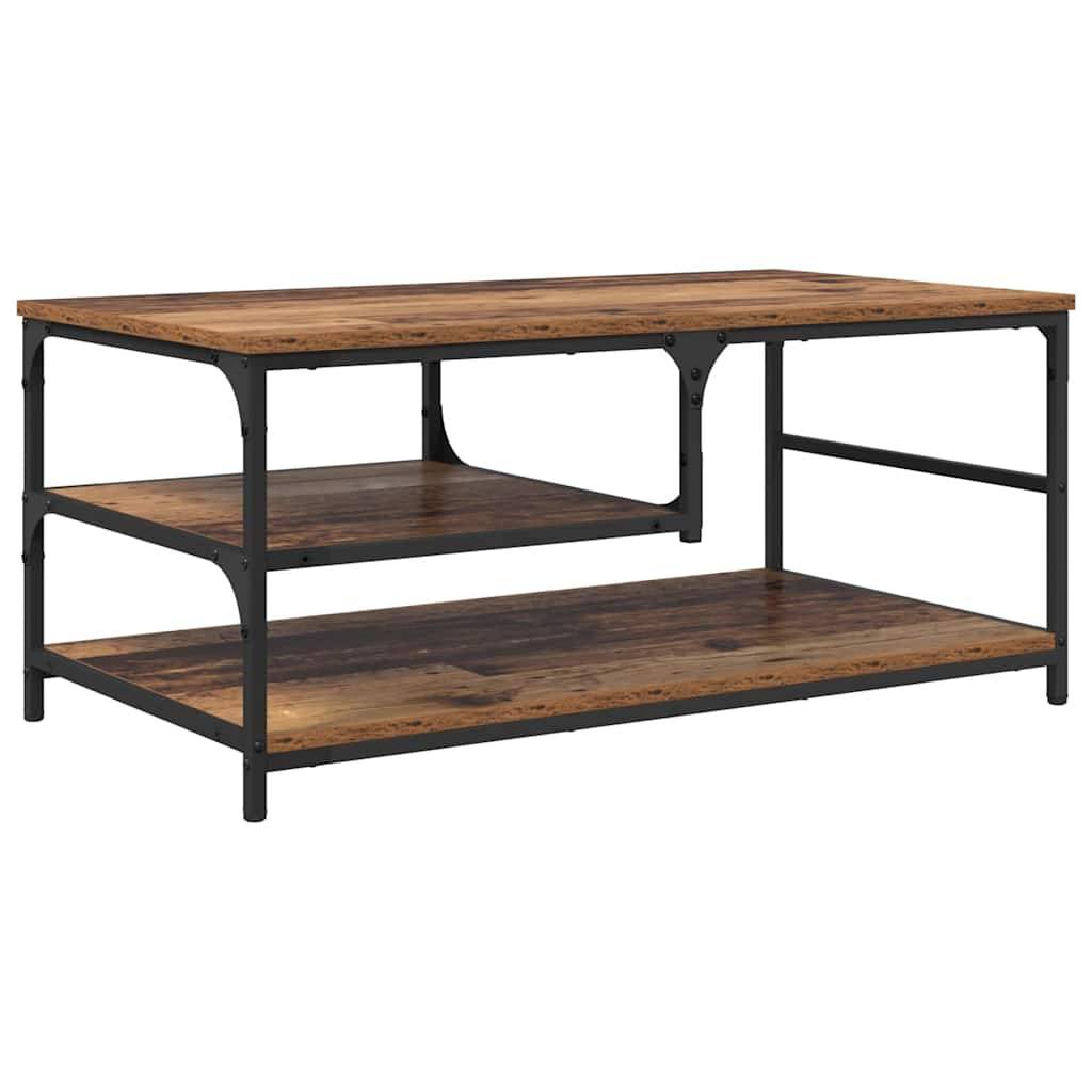 vidaXL Couchtisch Altholz 90 x 49 x 40 cm Holzwerkstoff