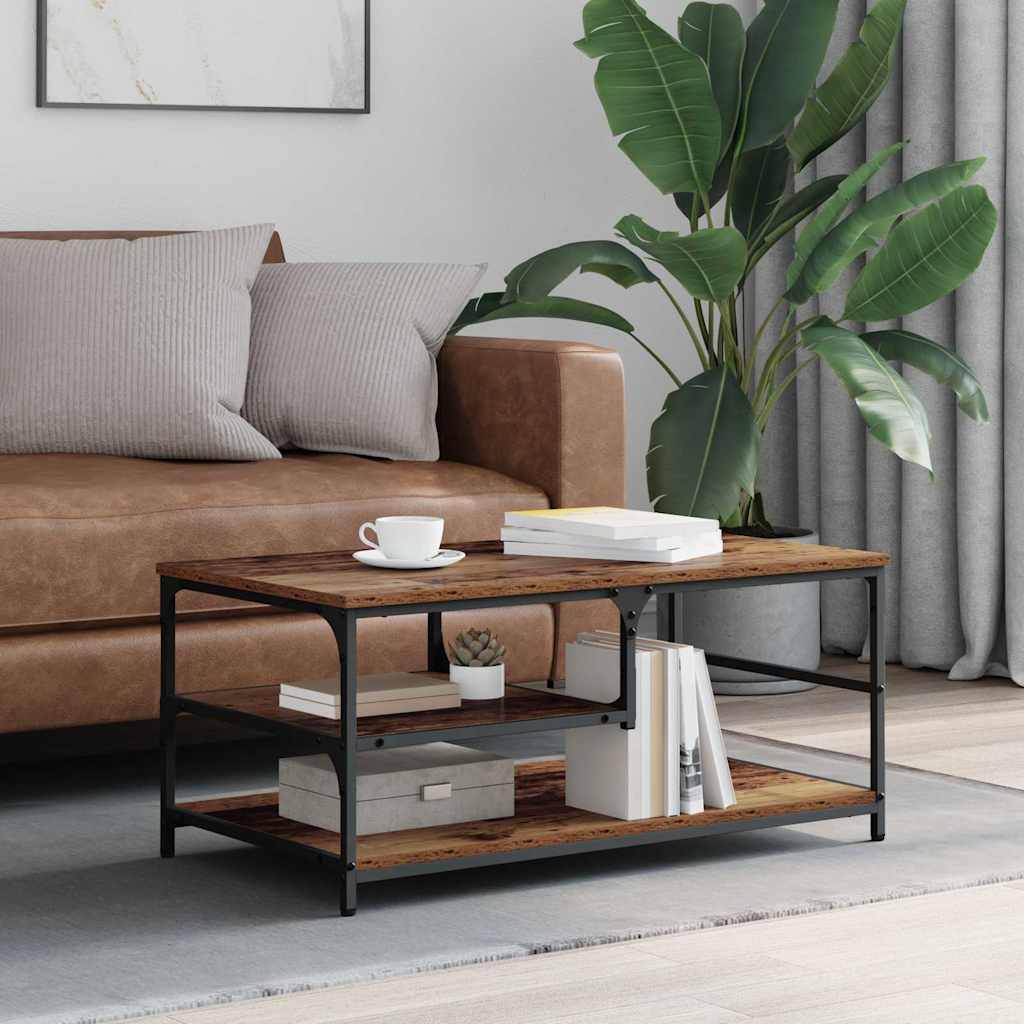 vidaXL Couchtisch Altholz 90 x 49 x 40 cm Holzwerkstoff