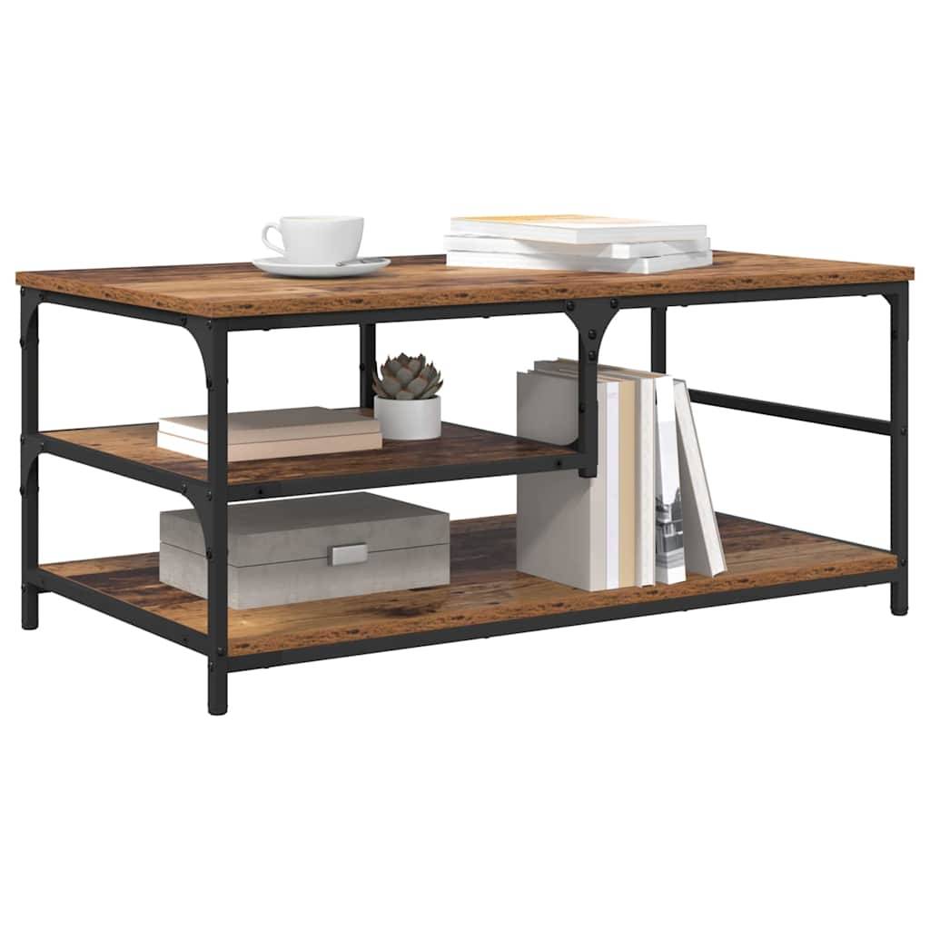 vidaXL Couchtisch Altholz 90 x 49 x 40 cm Holzwerkstoff