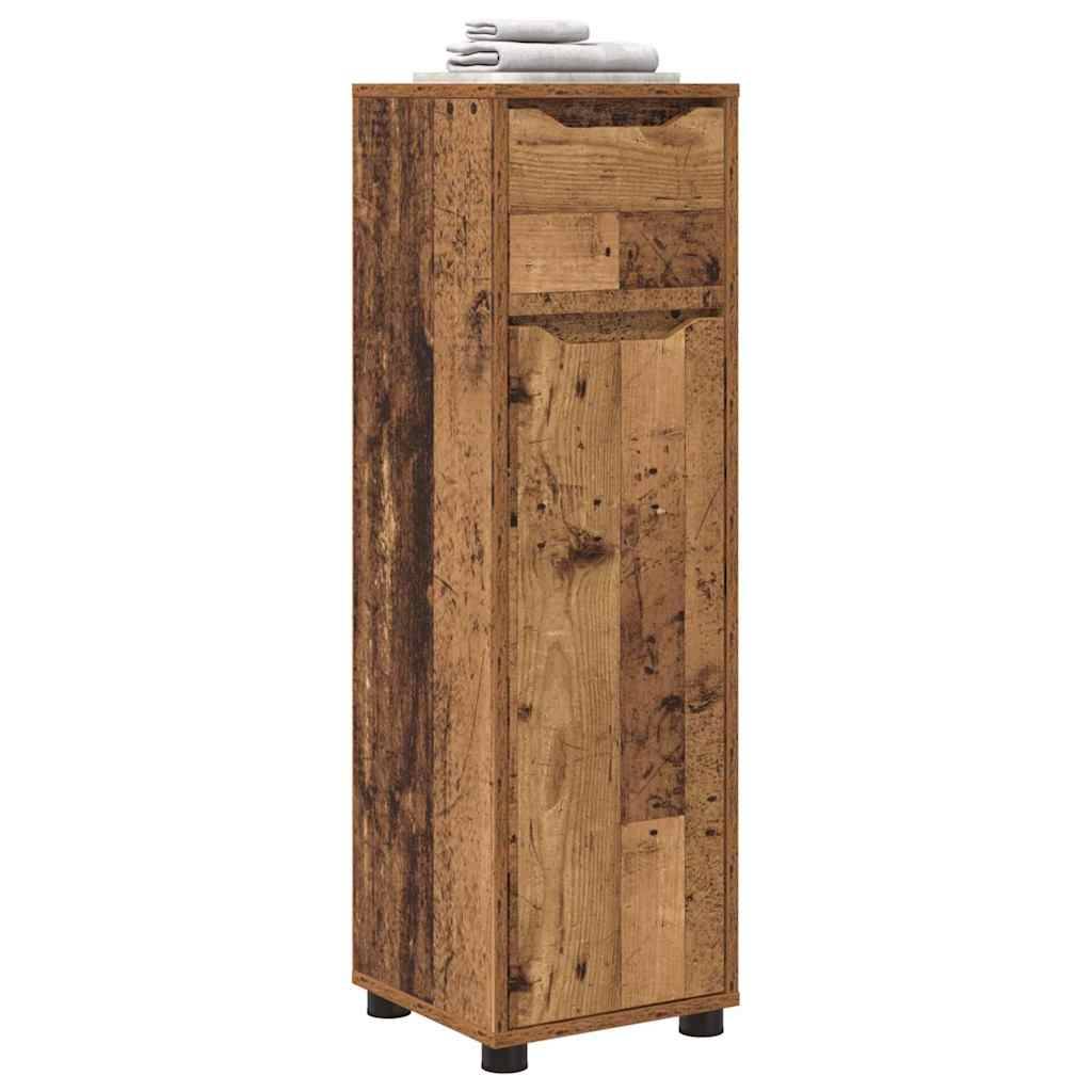 vidaXL Badezimmerschrank Altholz 30,5 x 30 x 101 cm Holzwerkstoff
