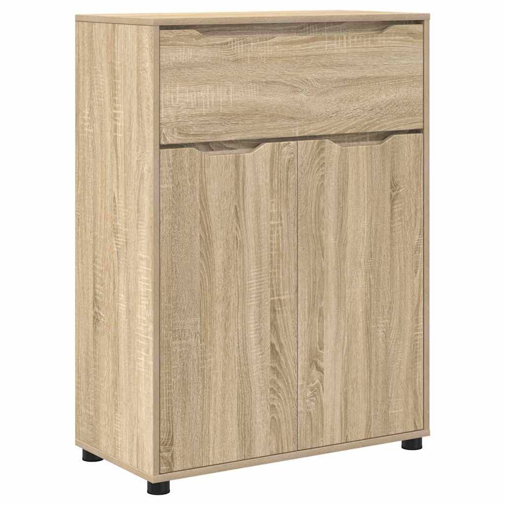 vidaXL Badezimmerschrank mit Regal Sonoma-Eiche 72,5 x 36,5 x 100 cm