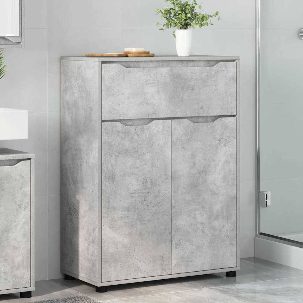 vidaXL Badezimmerschrank Beton Grau 72,5 x 36,5 x 100 cm Holzwerkstoff