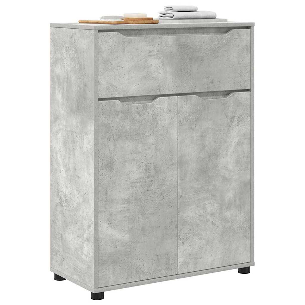 vidaXL Badezimmerschrank Beton Grau 72,5 x 36,5 x 100 cm Holzwerkstoff