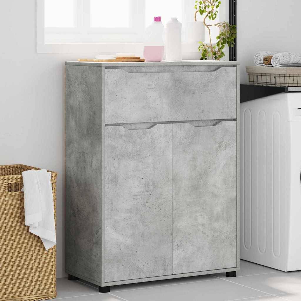 vidaXL Badezimmerschrank Beton Grau 72,5 x 36,5 x 100 cm Holzwerkstoff