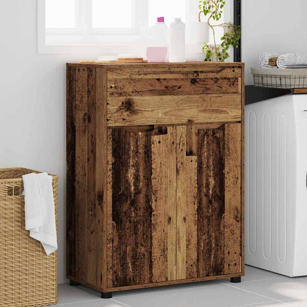 vidaXL Badezimmerschrank Altholz 72,5 x 36,5 x 100 cm Holzwerkstoff