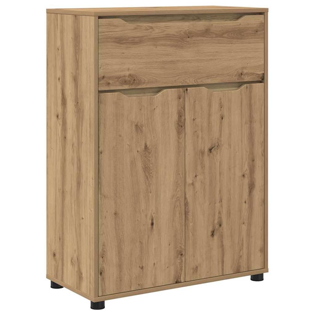 vidaXL Badezimmerschrank mit Regal Artisan-Eiche 72,5 x 36,5 x 100 cm