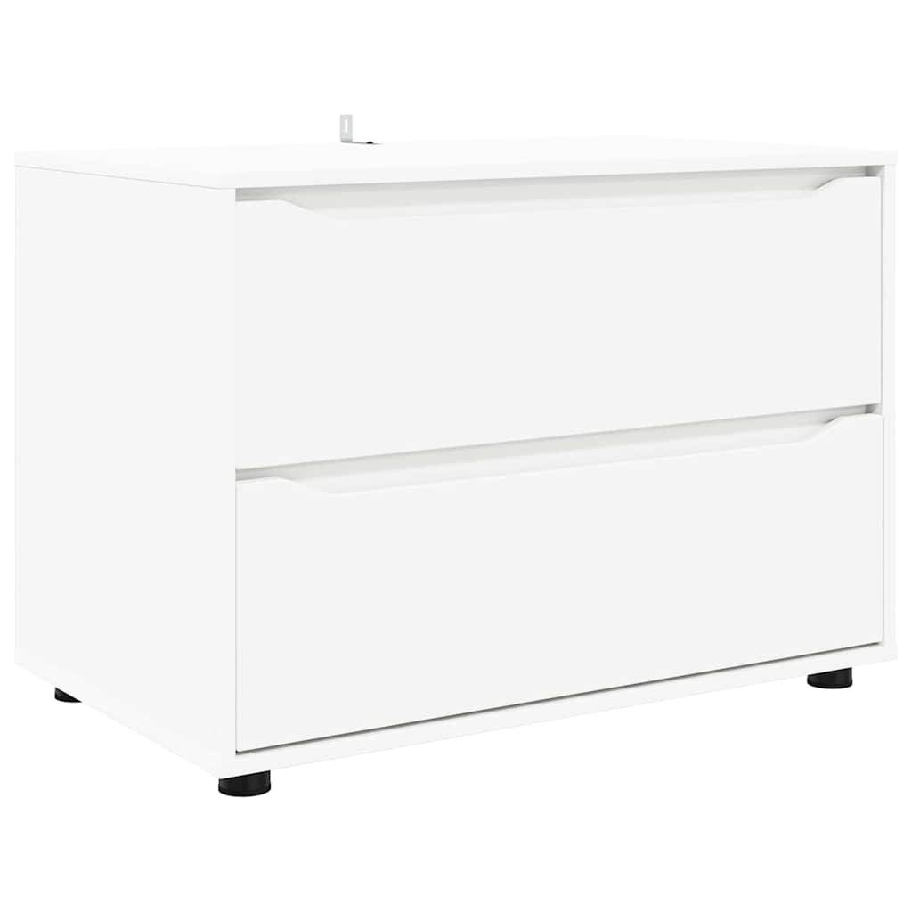vidaXL Aufbewahrungsschrank Weiß 80 x 48 x 57 cm Holzwerkstoff