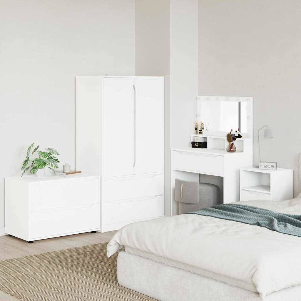vidaXL Aufbewahrungsschrank Weiß 80 x 48 x 57 cm Holzwerkstoff