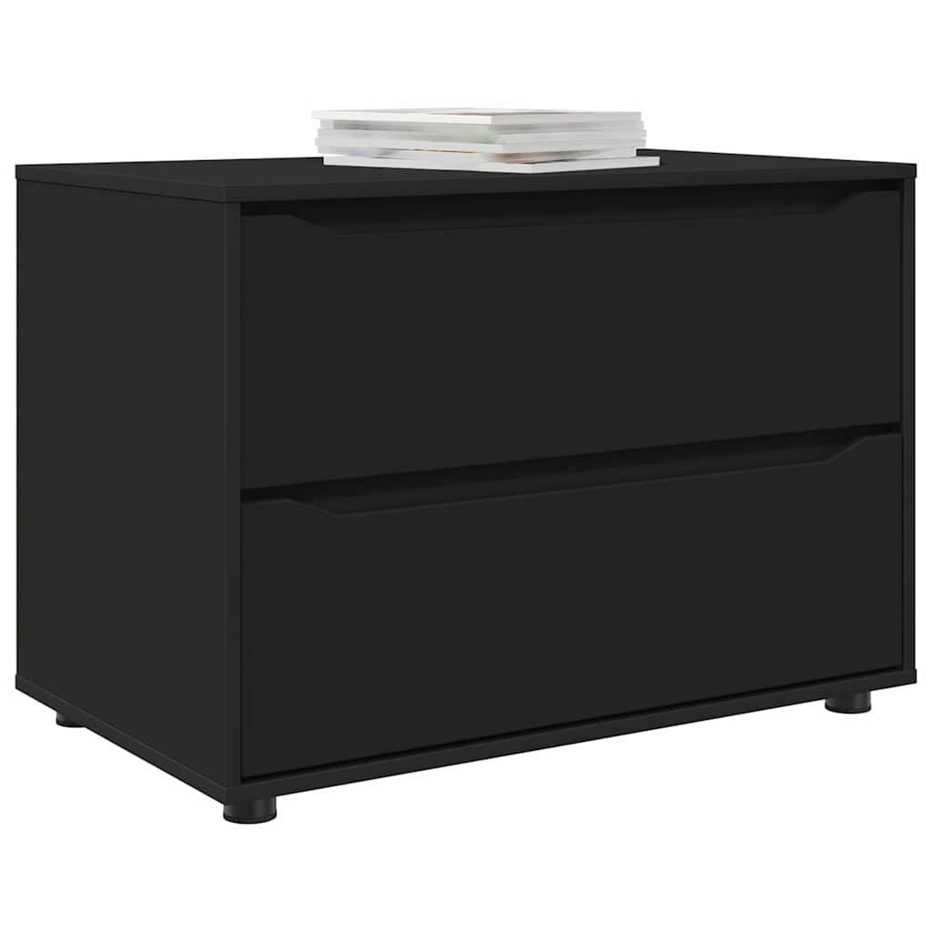vidaXL Aufbewahrungsschrank Schwarz 80 x 48 x 57 cm Holzwerkstoff