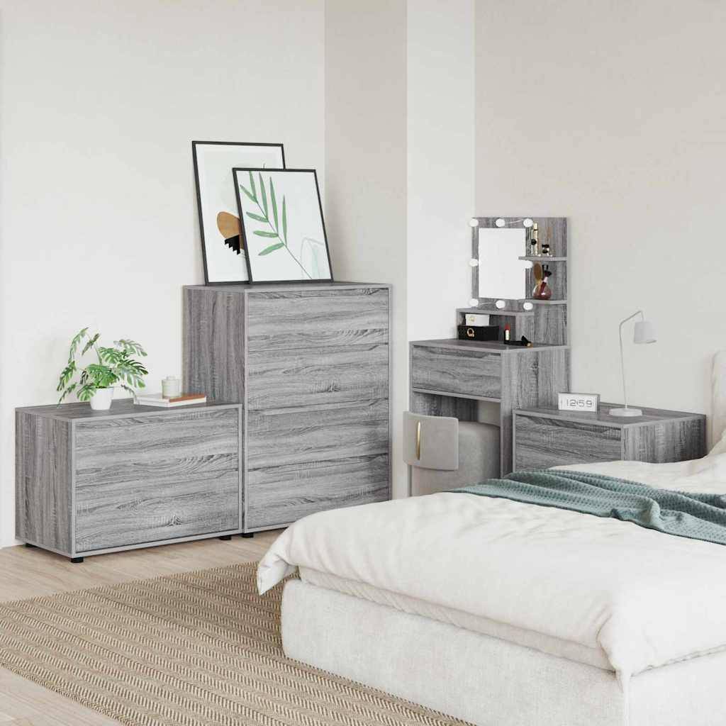 vidaXL Aufbewahrungsschrank Graues Sonoma 80 x 48 x 57 cm