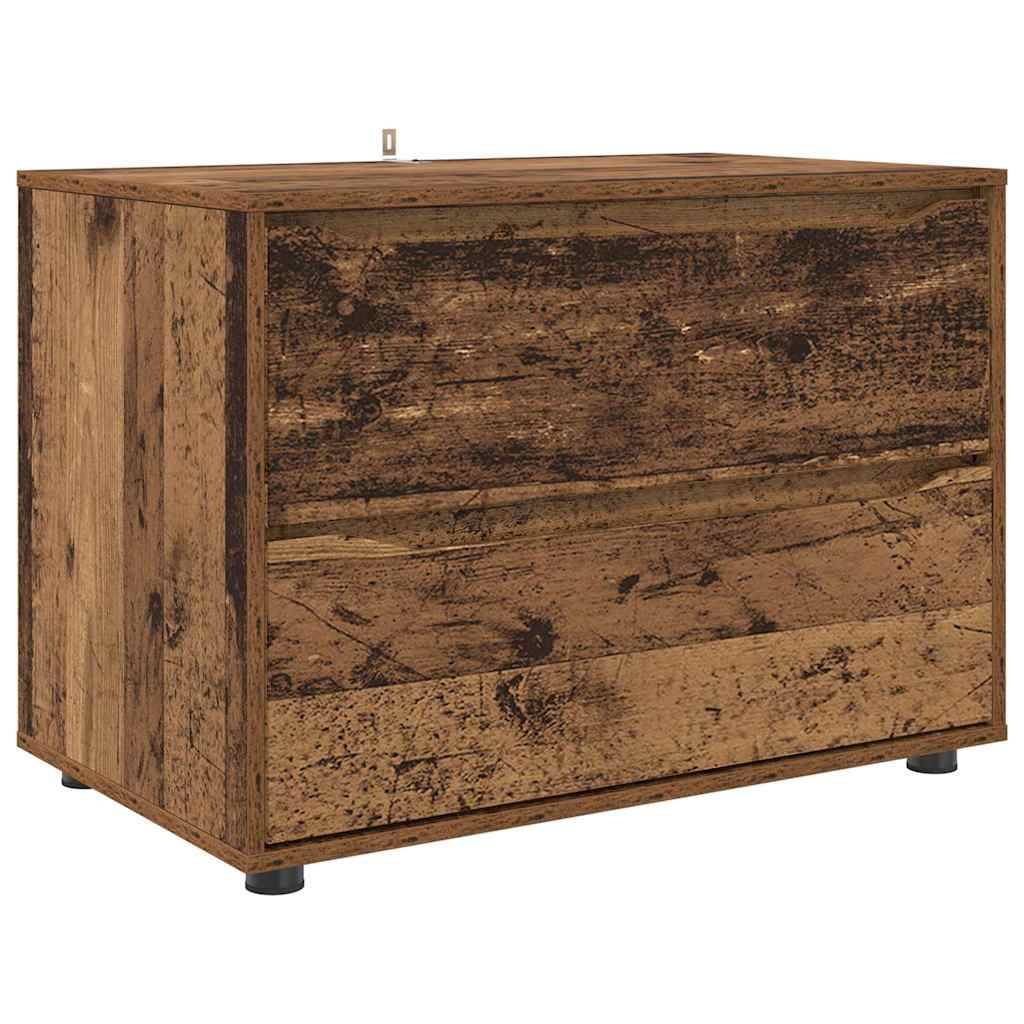 vidaXL Aufbewahrungsschrank Altholz 80 x 48 x 57 cm Holzwerkstoff