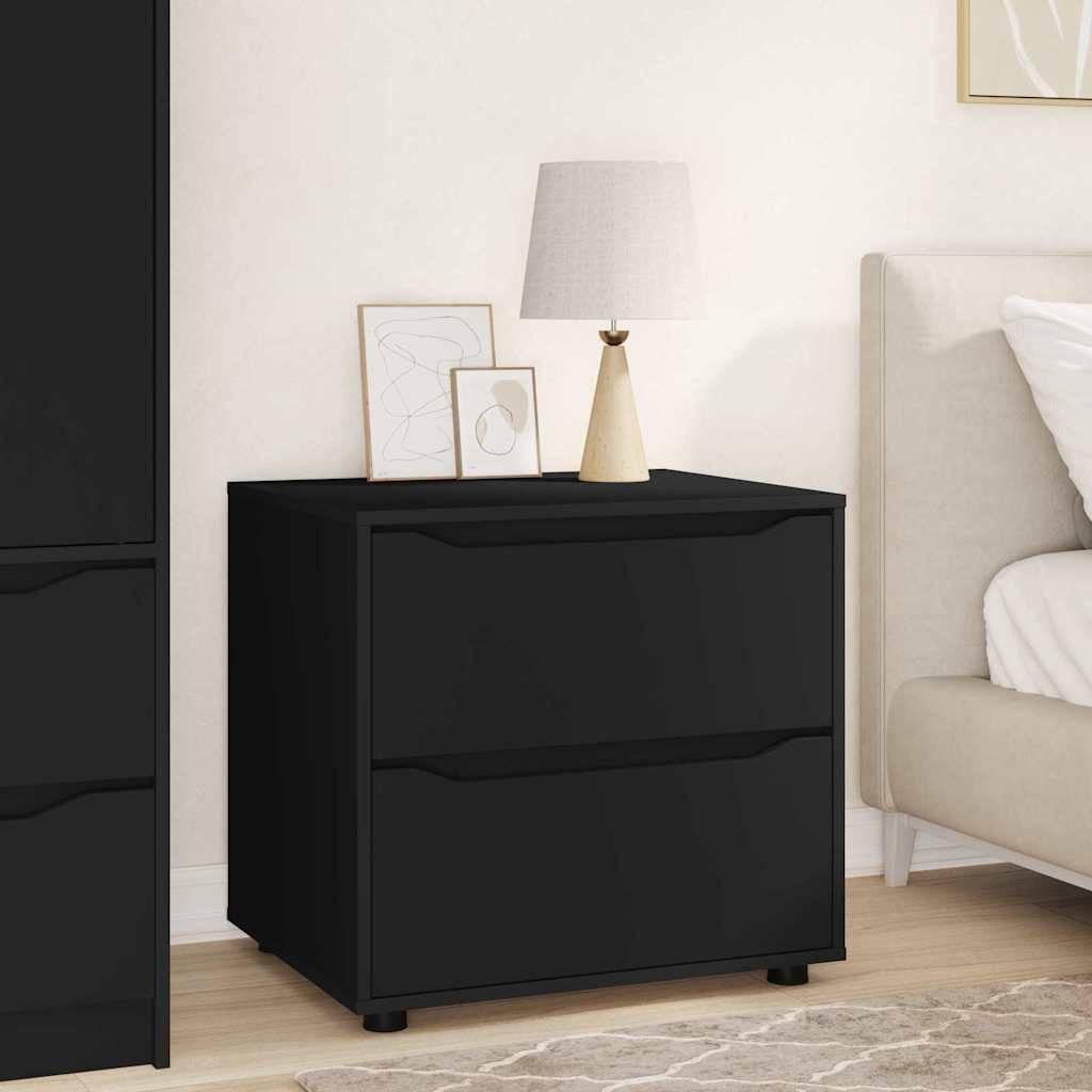 vidaXL Aufbewahrungsschrank Schwarz 60 x 48 x 57 cm Holzwerkstoff