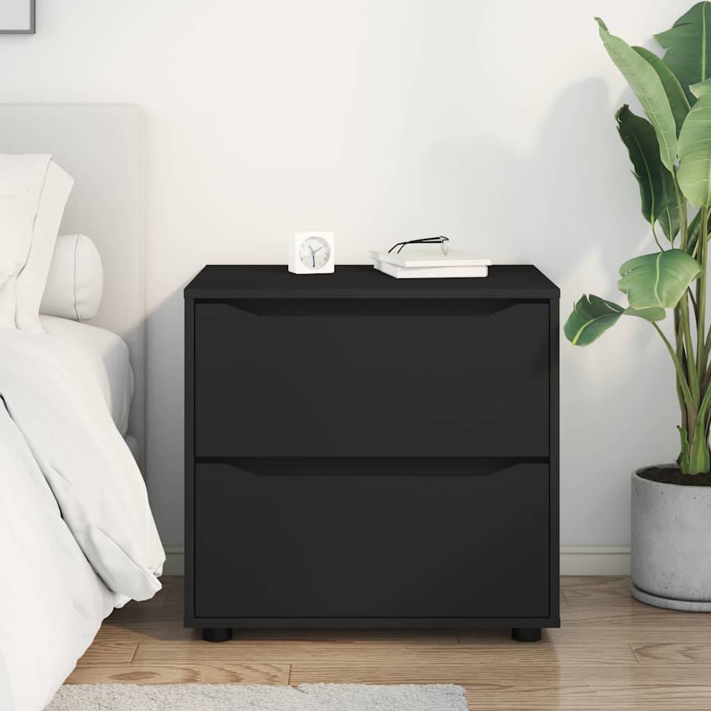 vidaXL Aufbewahrungsschrank Schwarz 60 x 48 x 57 cm Holzwerkstoff