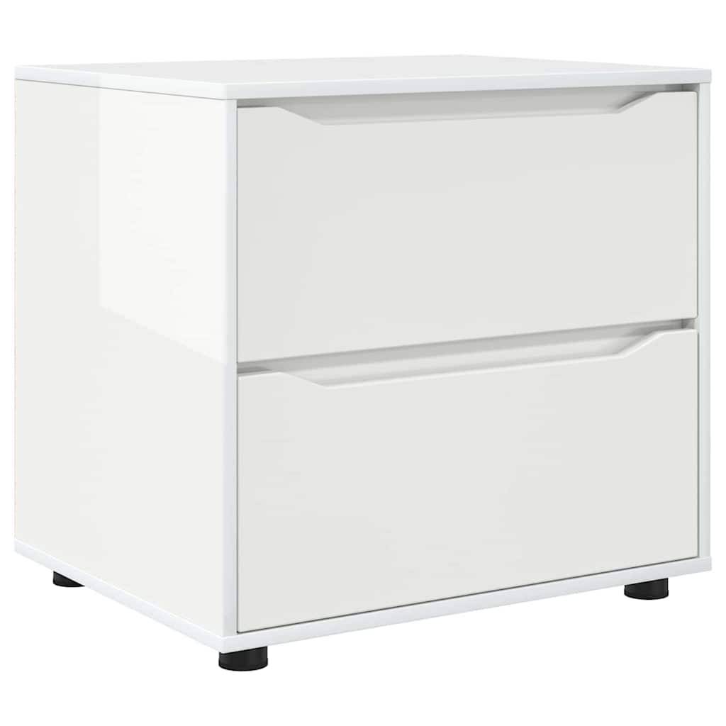 vidaXL Aufbewahrungsschrank Hochglanz Weiß 60 x 48 x 57 cm