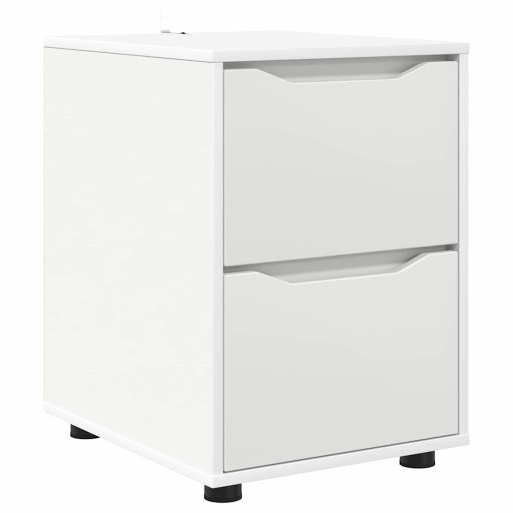 vidaXL Aufbewahrungsschrank Weiß 40 x 48 x 57 cm Holzwerkstoff