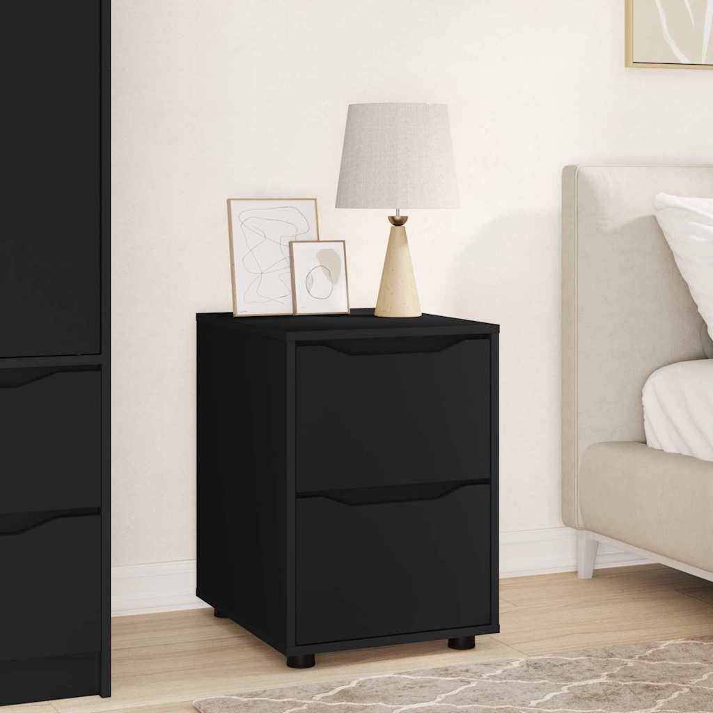 vidaXL Aufbewahrungsschrank Schwarz 40 x 48 x 57 cm Holzwerkstoff