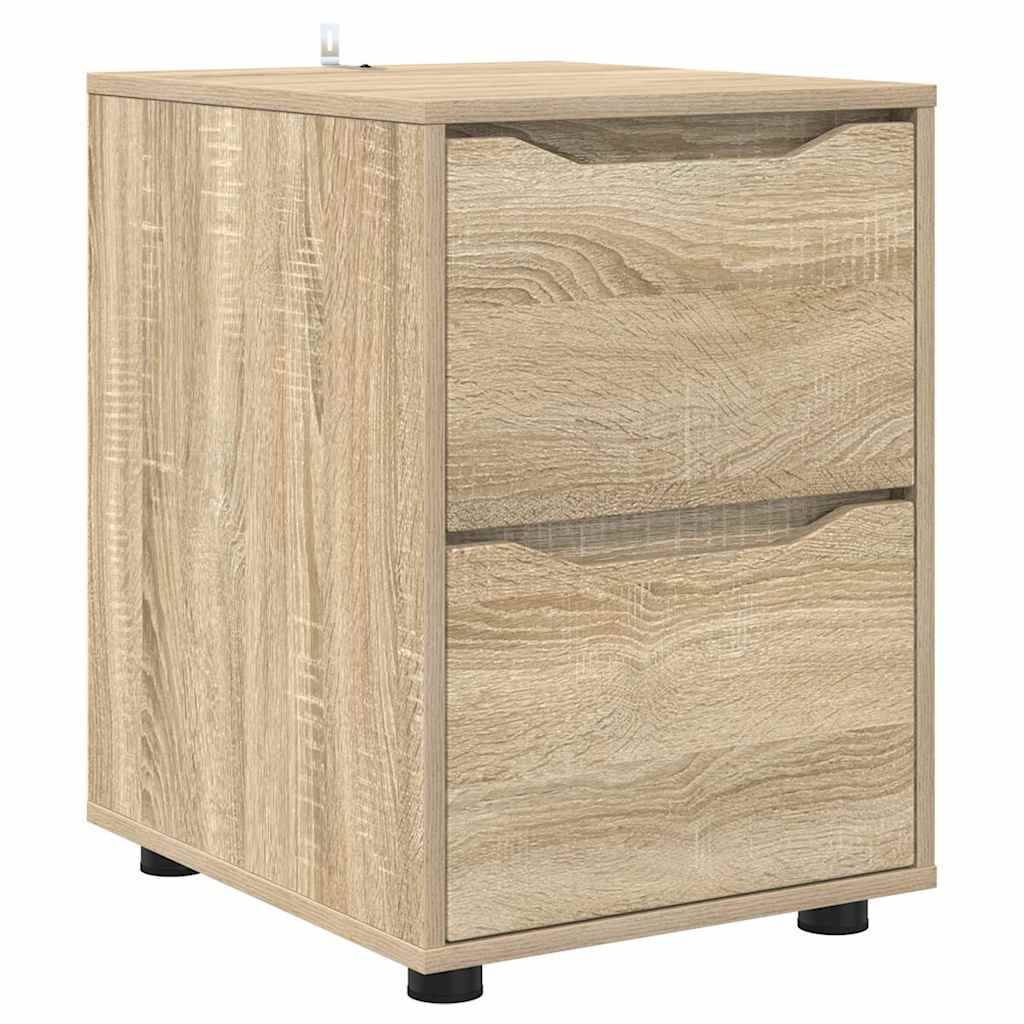vidaXL Aufbewahrungsschrank Sonoma-Eiche 40 x 48 x 57 cm Holzwerkstoff