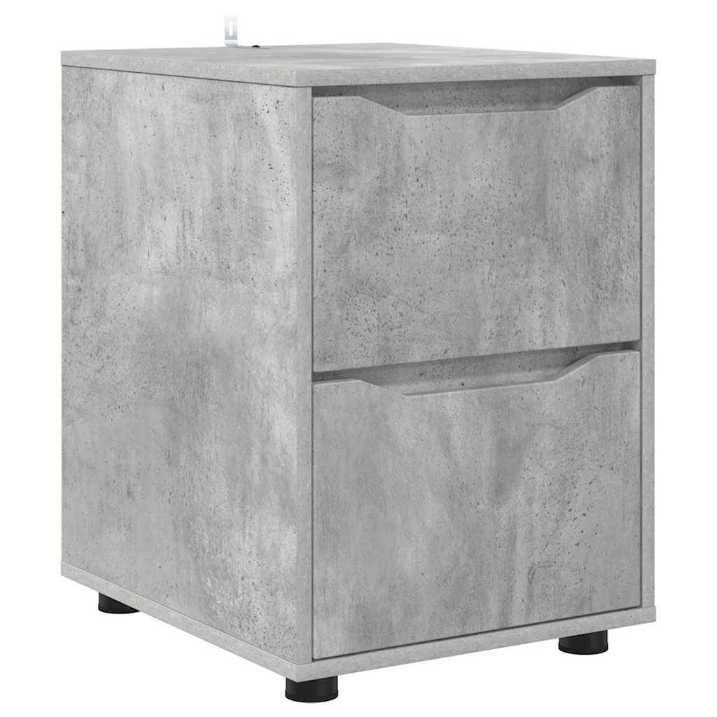 vidaXL Aufbewahrungsschrank Beton Grau 40 x 48 x 57 cm Holzwerkstoff