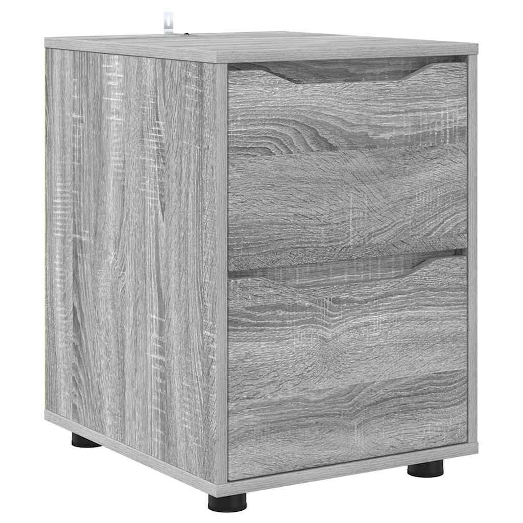 vidaXL Aufbewahrungsschrank Graues Sonoma 40 x 48 x 57 cm