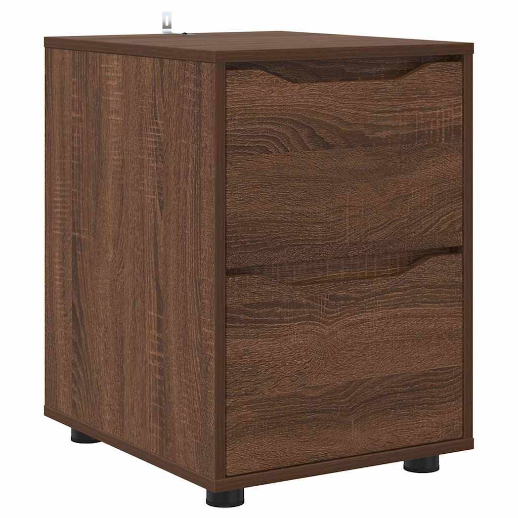 vidaXL Aufbewahrungsschrank Braun Eichen-Optik 40 x 48 x 57 cm