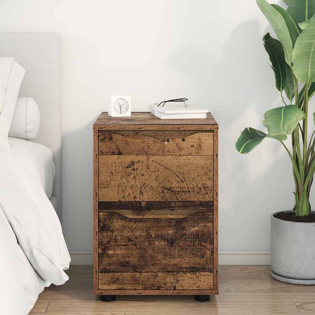 vidaXL Aufbewahrungsschrank Altholz 40 x 48 x 57 cm Holzwerkstoff