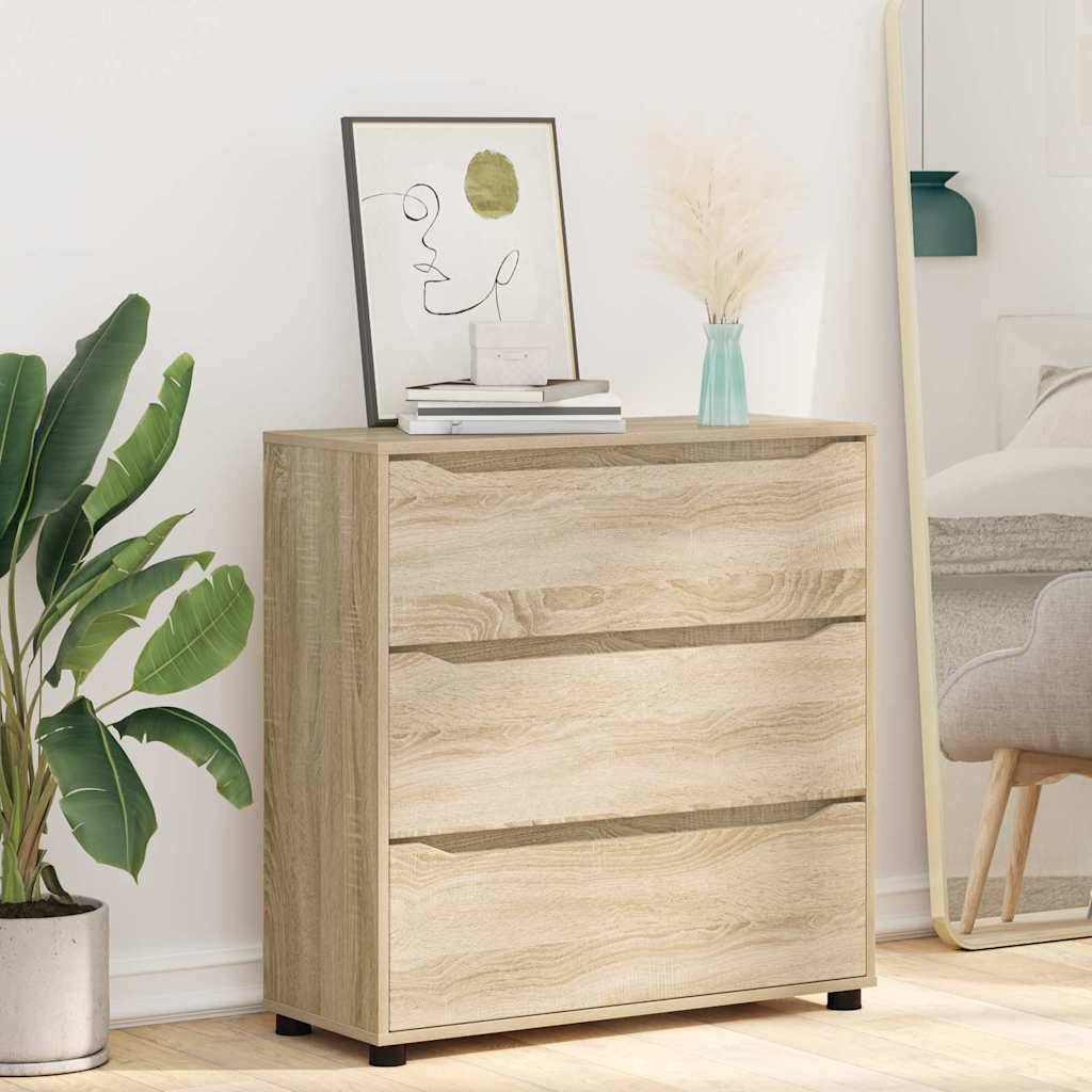 vidaXL Aufbewahrungsschrank Sonoma-Eiche 80 x 31 x 81 cm Holzwerkstoff
