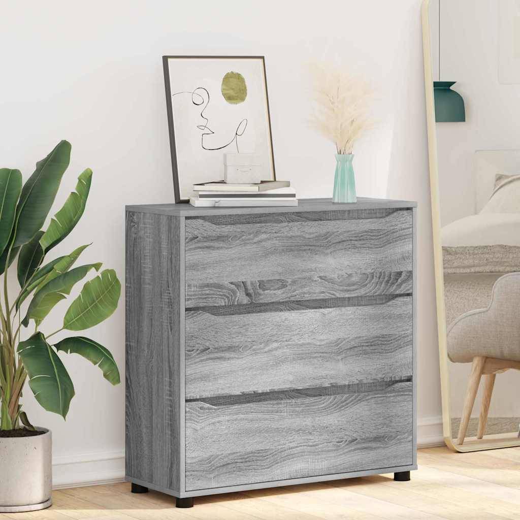 vidaXL Aufbewahrungsschrank Graues Sonoma 80 x 31 x 81 cm