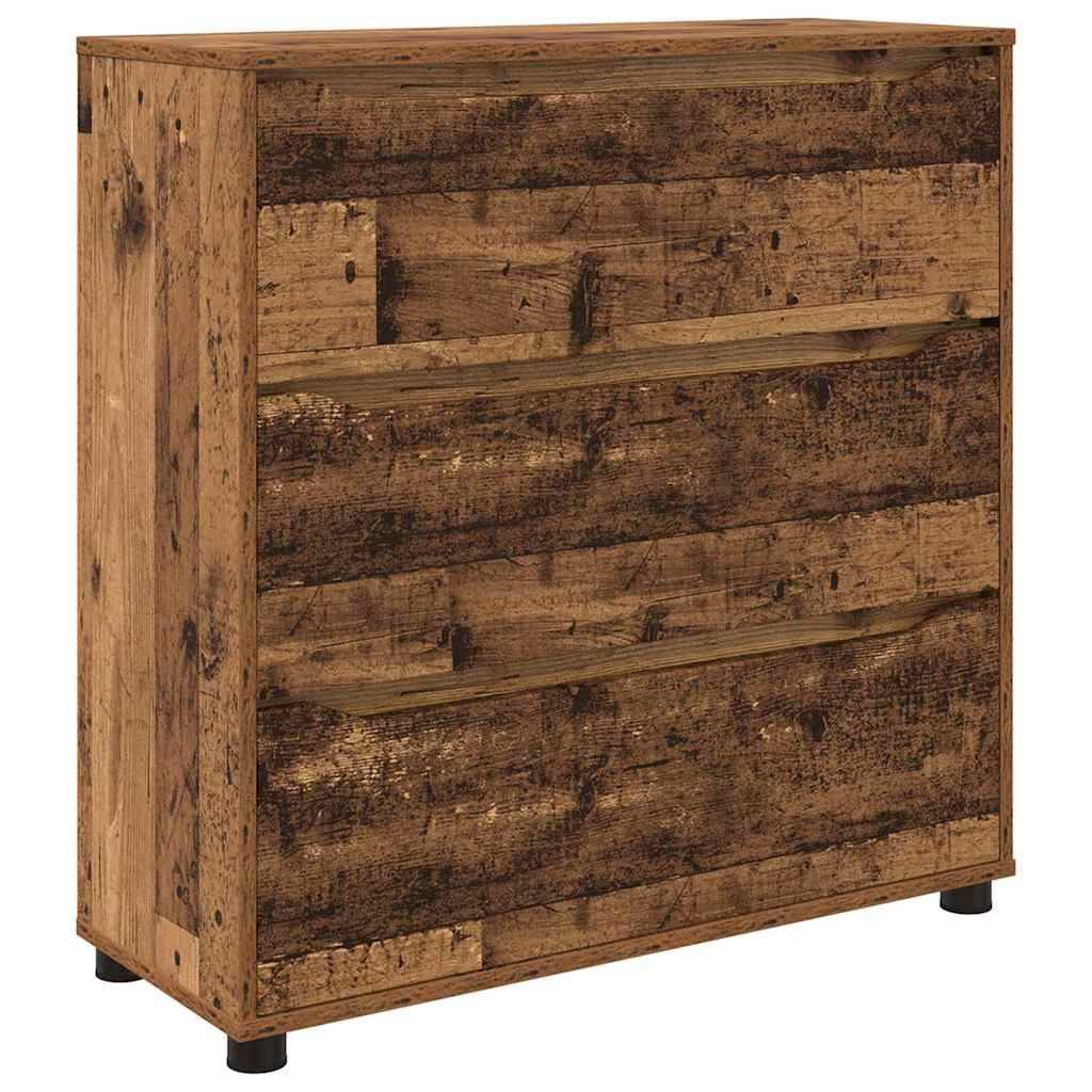 vidaXL Aufbewahrungsschrank Altholz 80 x 31 x 81 cm Holzwerkstoff