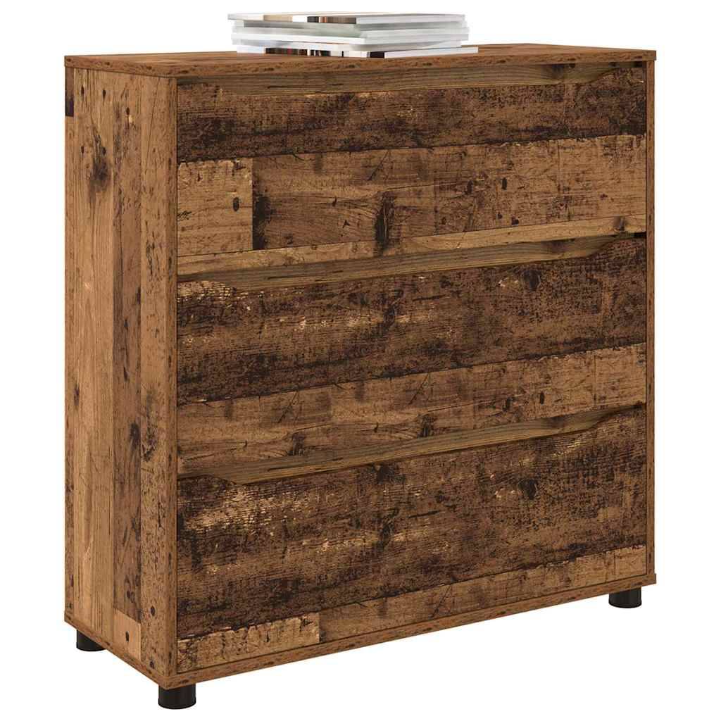 vidaXL Aufbewahrungsschrank Altholz 80 x 31 x 81 cm Holzwerkstoff