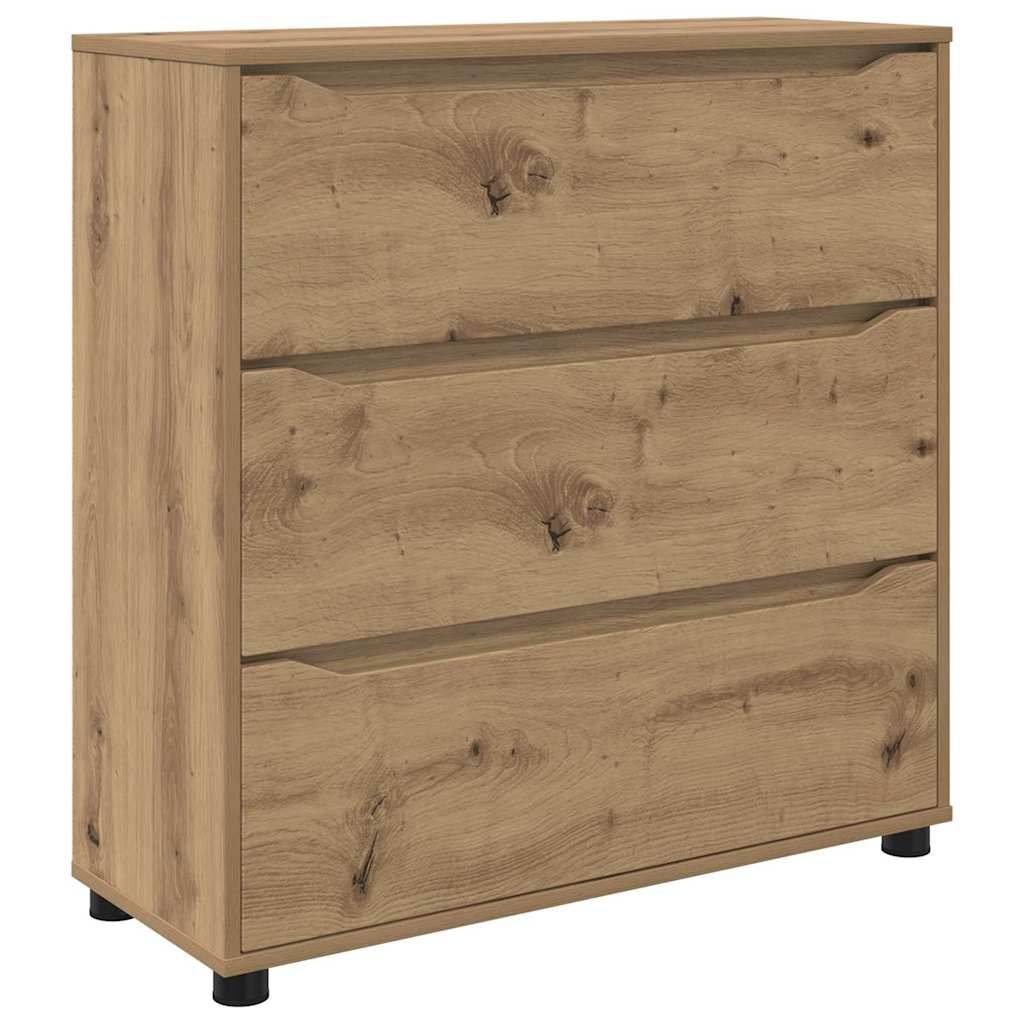 vidaXL Aufbewahrungsschrank Artisan-Eiche 80 x 31 x 81 cm
