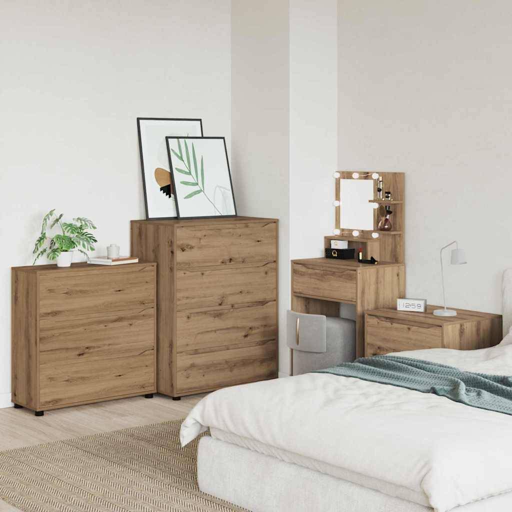 vidaXL Aufbewahrungsschrank Artisan-Eiche 80 x 31 x 81 cm