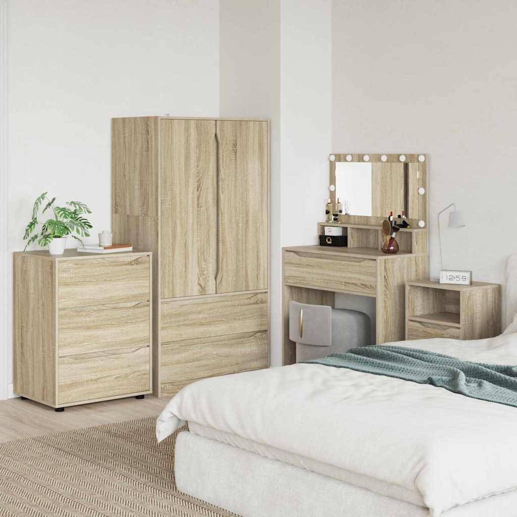 vidaXL Aufbewahrungsschrank Sonoma-Eiche 60 x 48 x 81 cm Holzwerkstoff