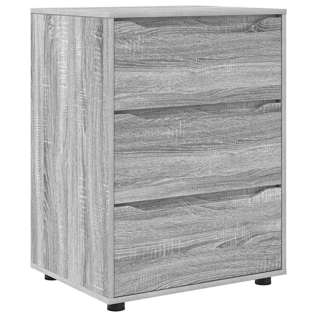vidaXL Aufbewahrungsschrank Graues Sonoma 60 x 48 x 81 cm
