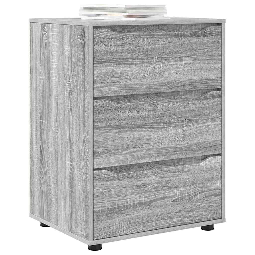 vidaXL Aufbewahrungsschrank Graues Sonoma 60 x 48 x 81 cm