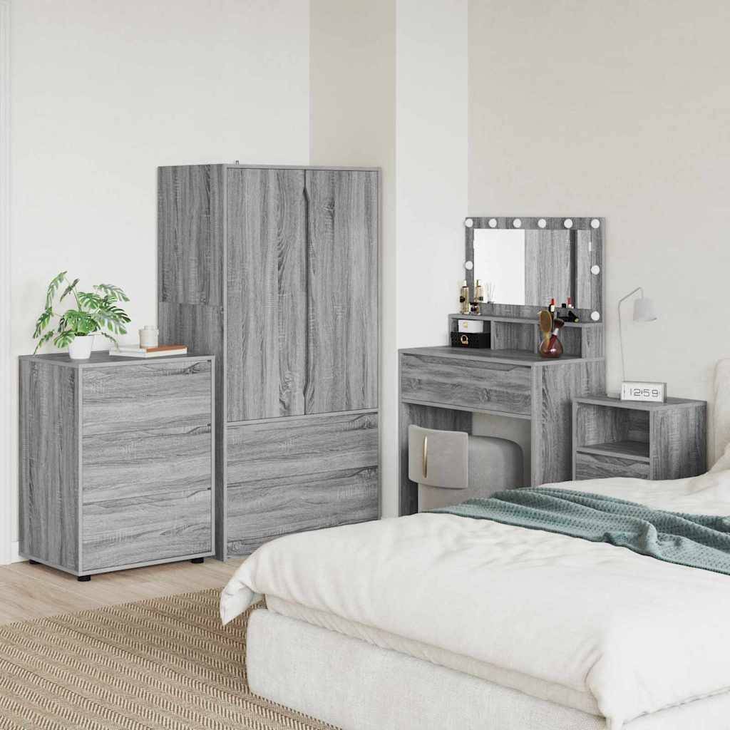 vidaXL Aufbewahrungsschrank Graues Sonoma 60 x 48 x 81 cm