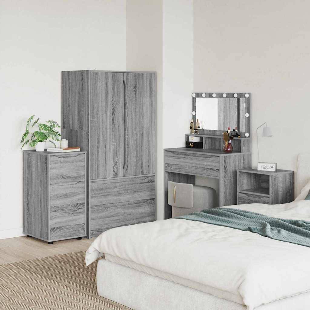 vidaXL Aufbewahrungsschrank Graues Sonoma 40 x 48 x 81 cm