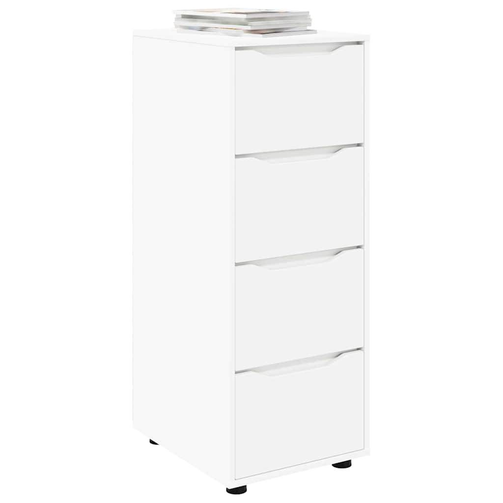vidaXL Aufbewahrungsschrank Weiß 40 x 48 x 105 cm Holzwerkstoff