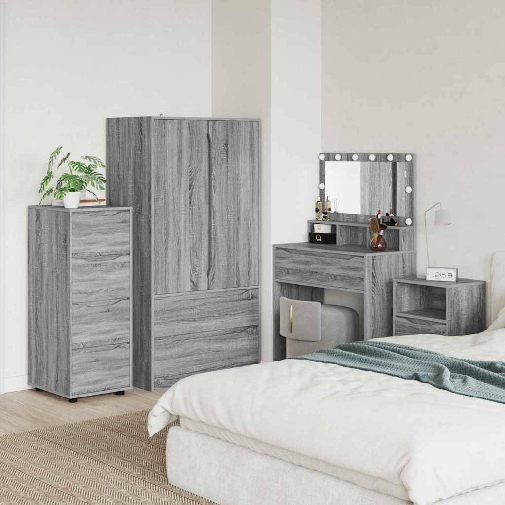 vidaXL Aufbewahrungsschrank Graues Sonoma 40 x 48 x 105 cm