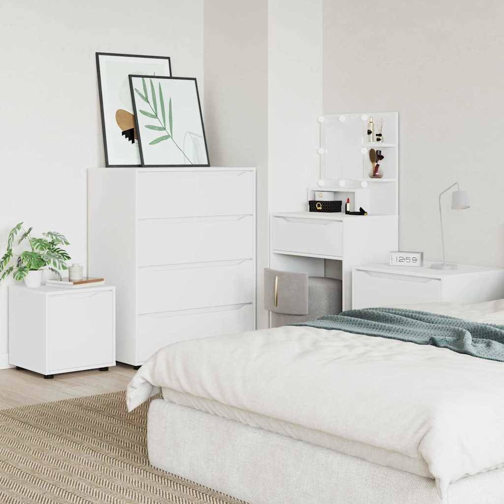 vidaXL Badezimmerschrank Weiß 40,5 x 40 x 44 cm Holzwerkstoff