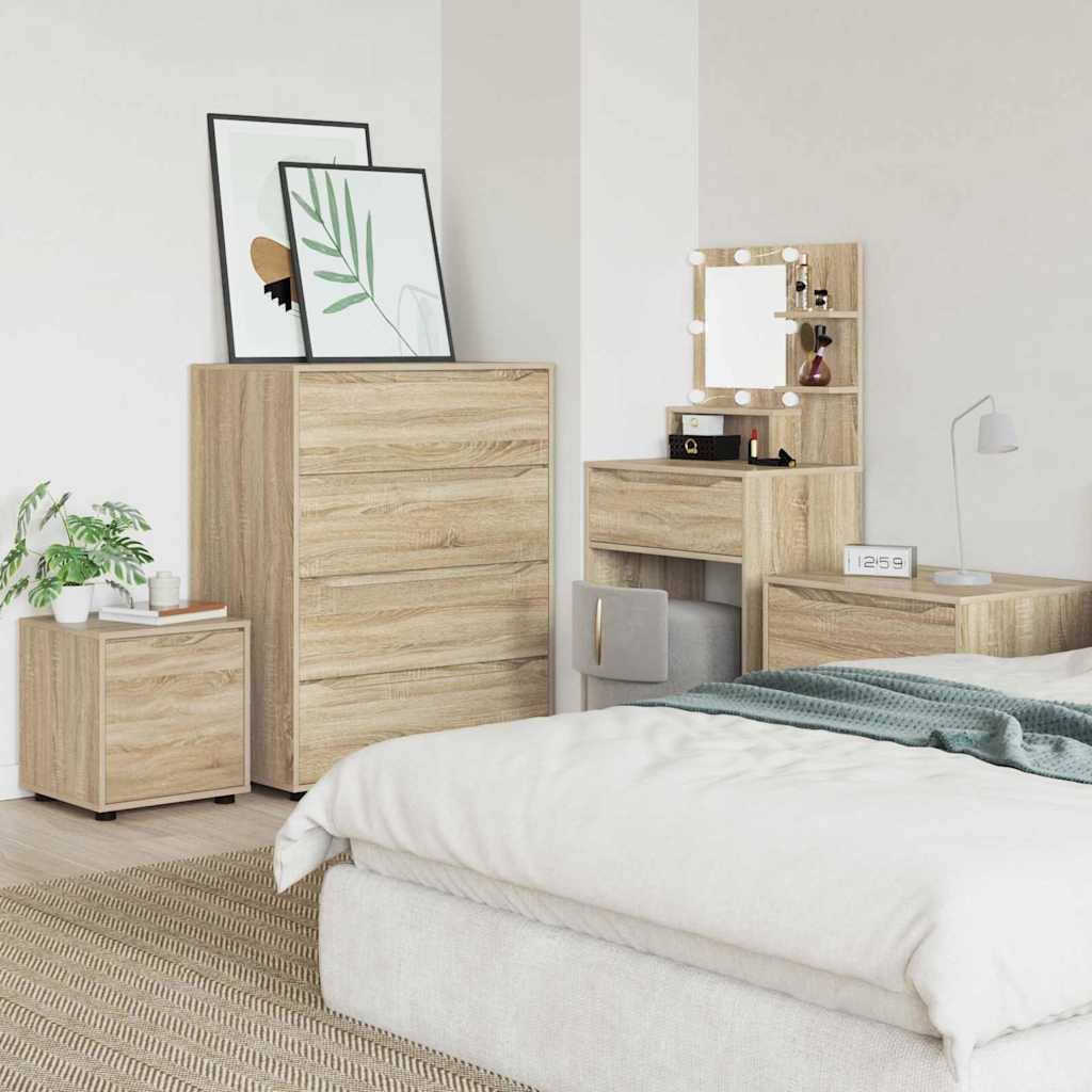vidaXL Badezimmerschrank Sonoma-Eiche 40,5 x 40 x 44 cm Holzwerkstoff